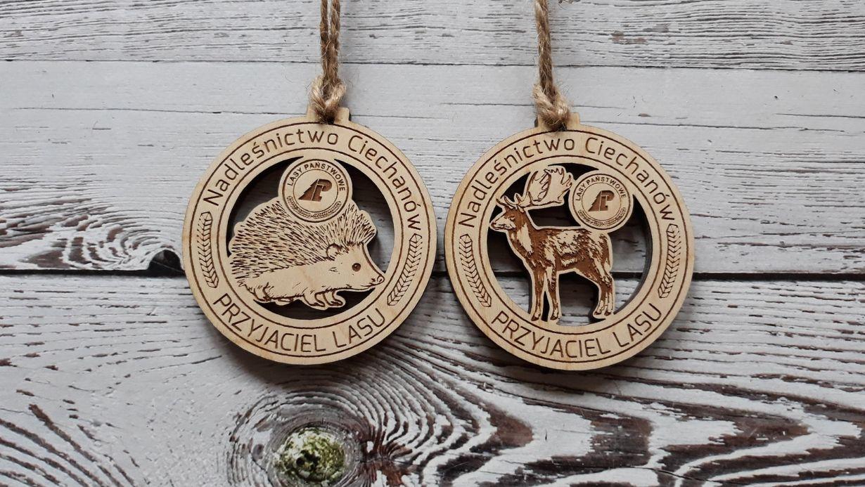 Projekt drewnianych medali 205