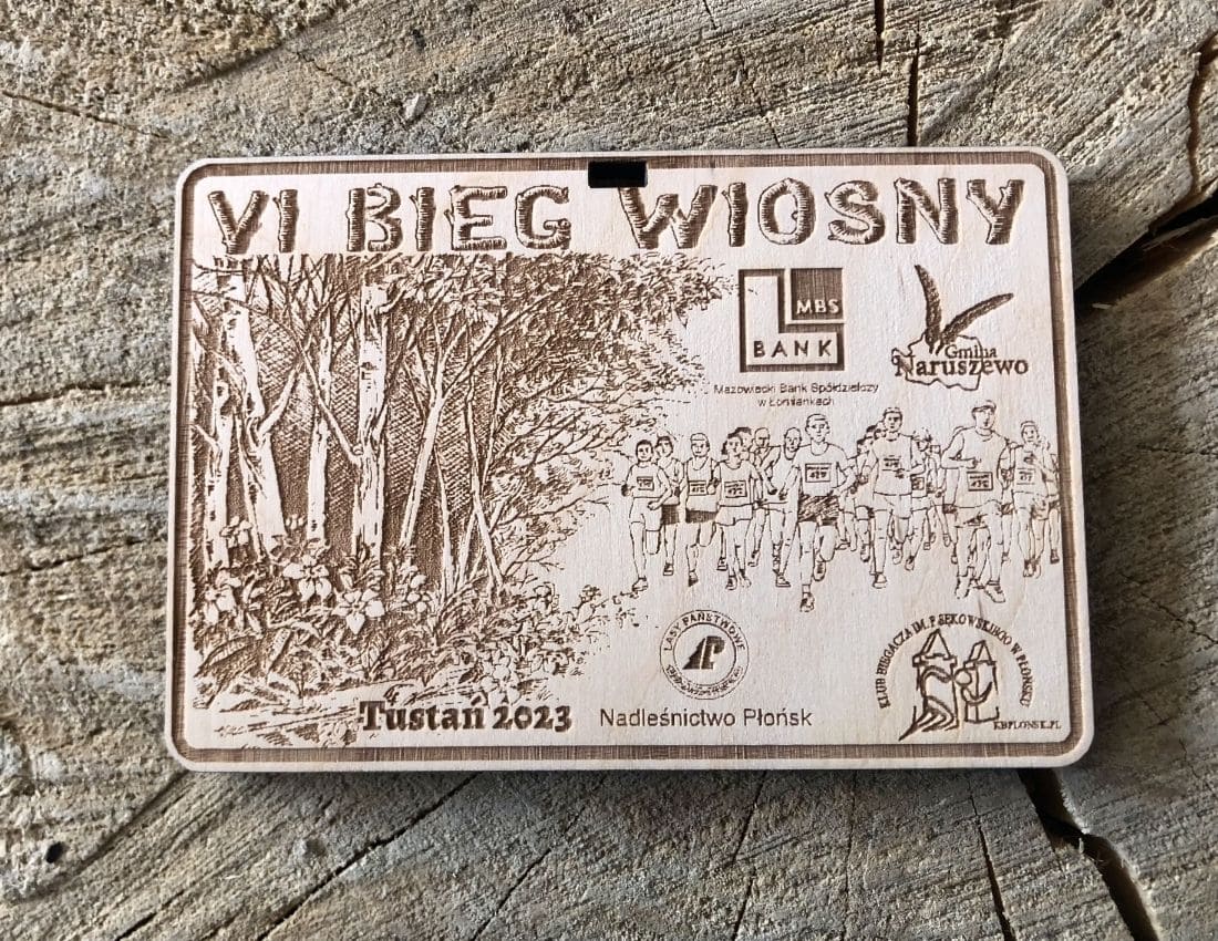 Projekt drewnianych medali 1274