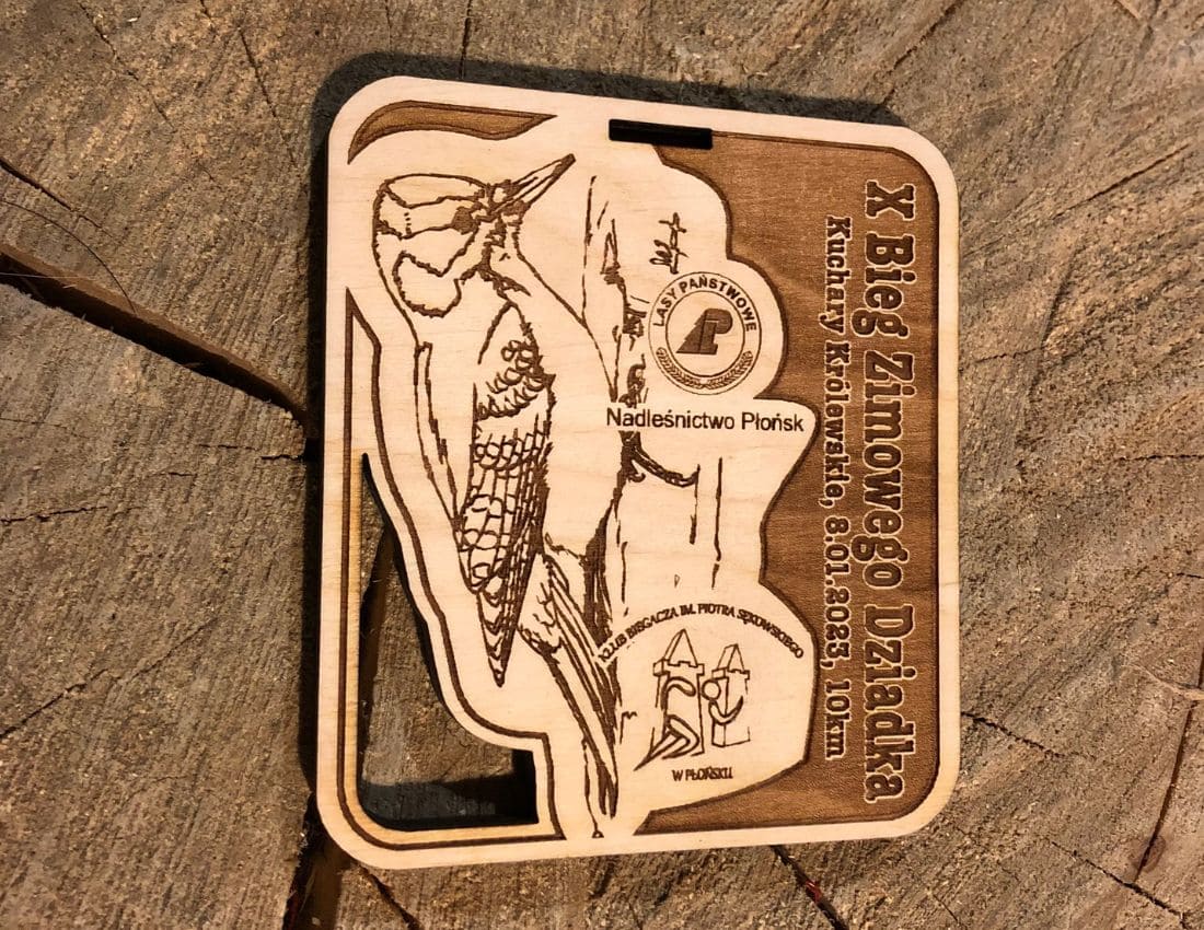 Projekt drewnianych medali 1091