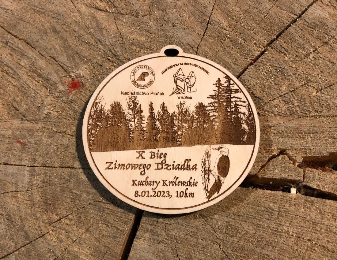 Projekt drewnianych medali 1093