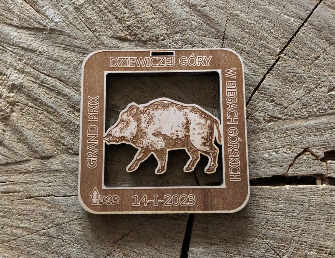 Projekt drewnianych medali 1106