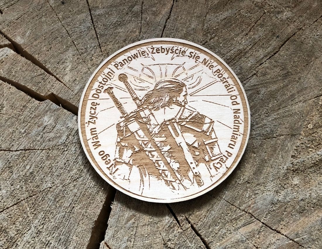 Projekt drewnianych medali 602