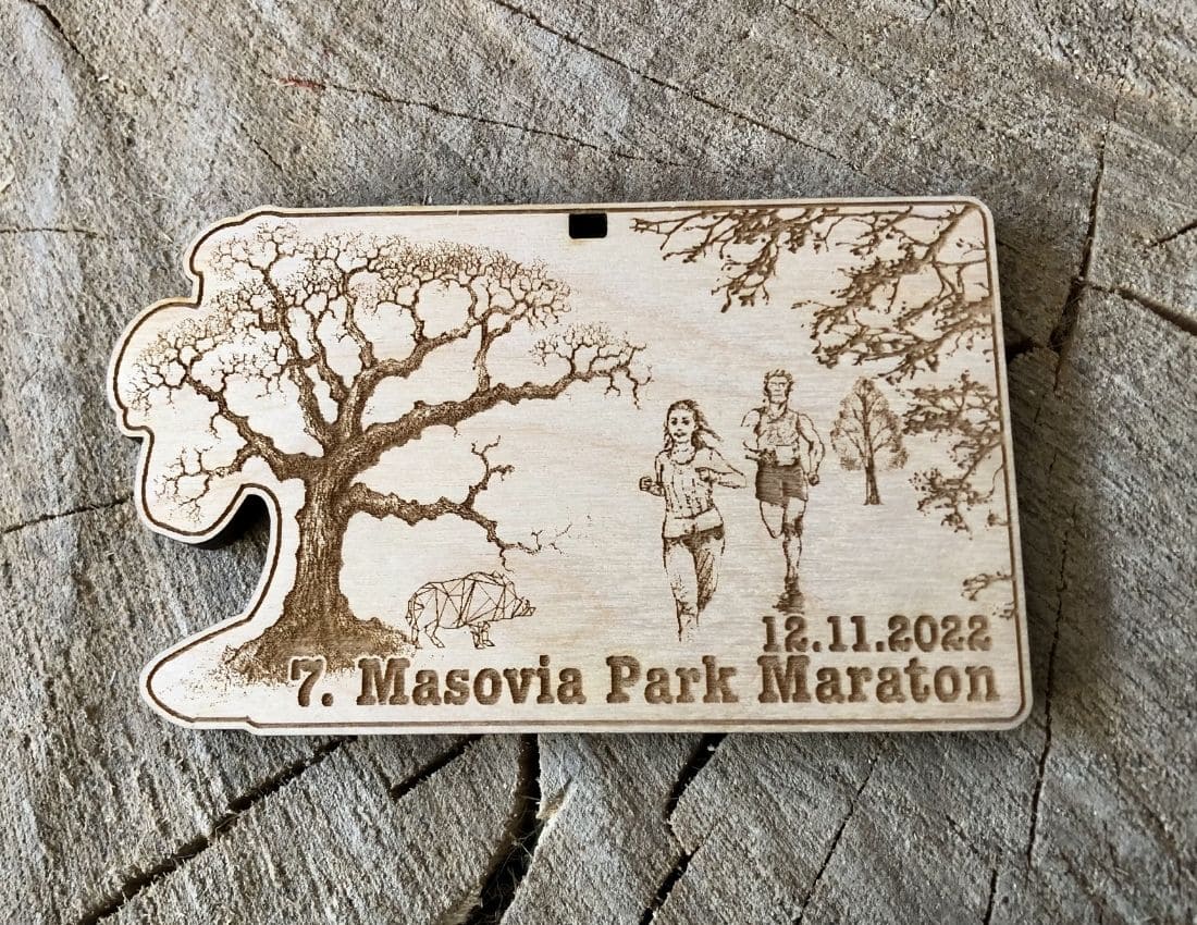 Projekt drewnianych medali 1003