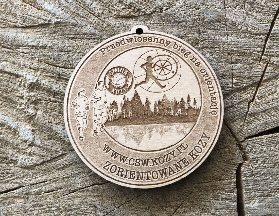 Projekt drewnianych medali 1166