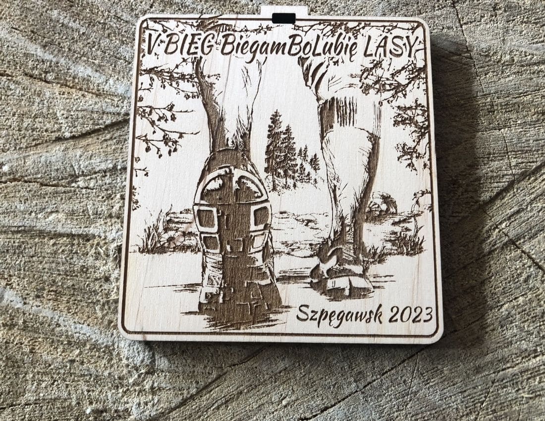 Projekt drewnianych medali 1174