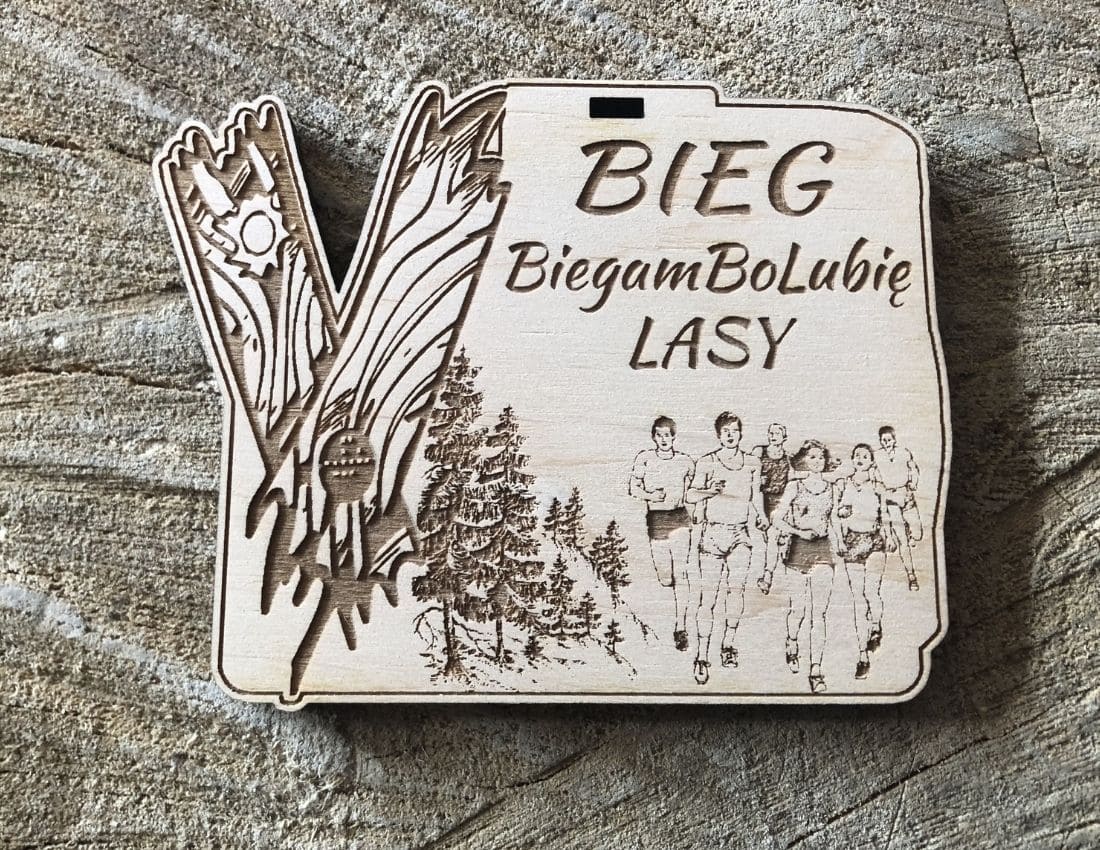 Projekt drewnianych medali 1176