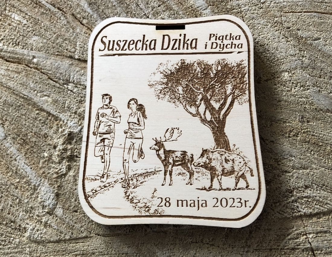 Projekt drewnianych medali 1203