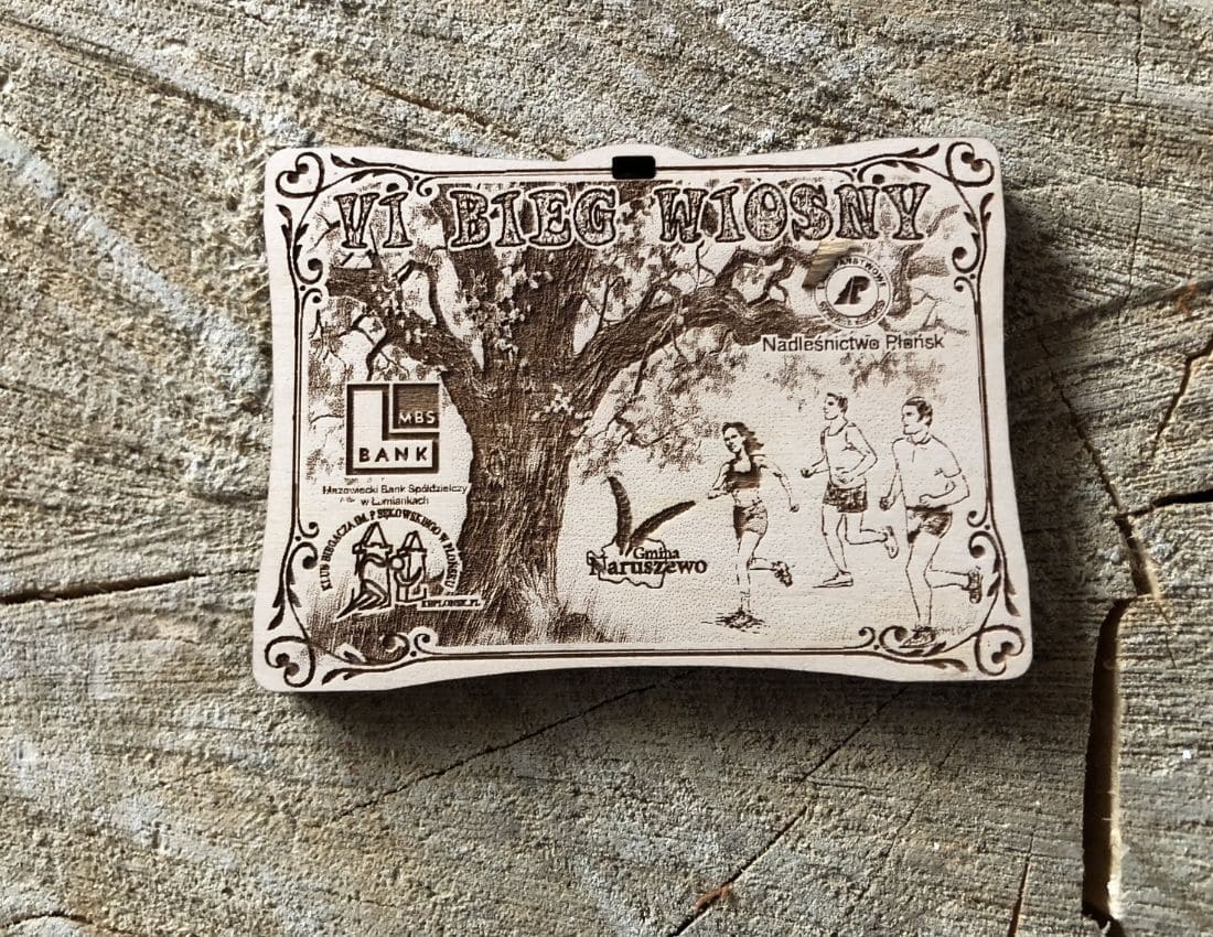 Projekt drewnianych medali 1237