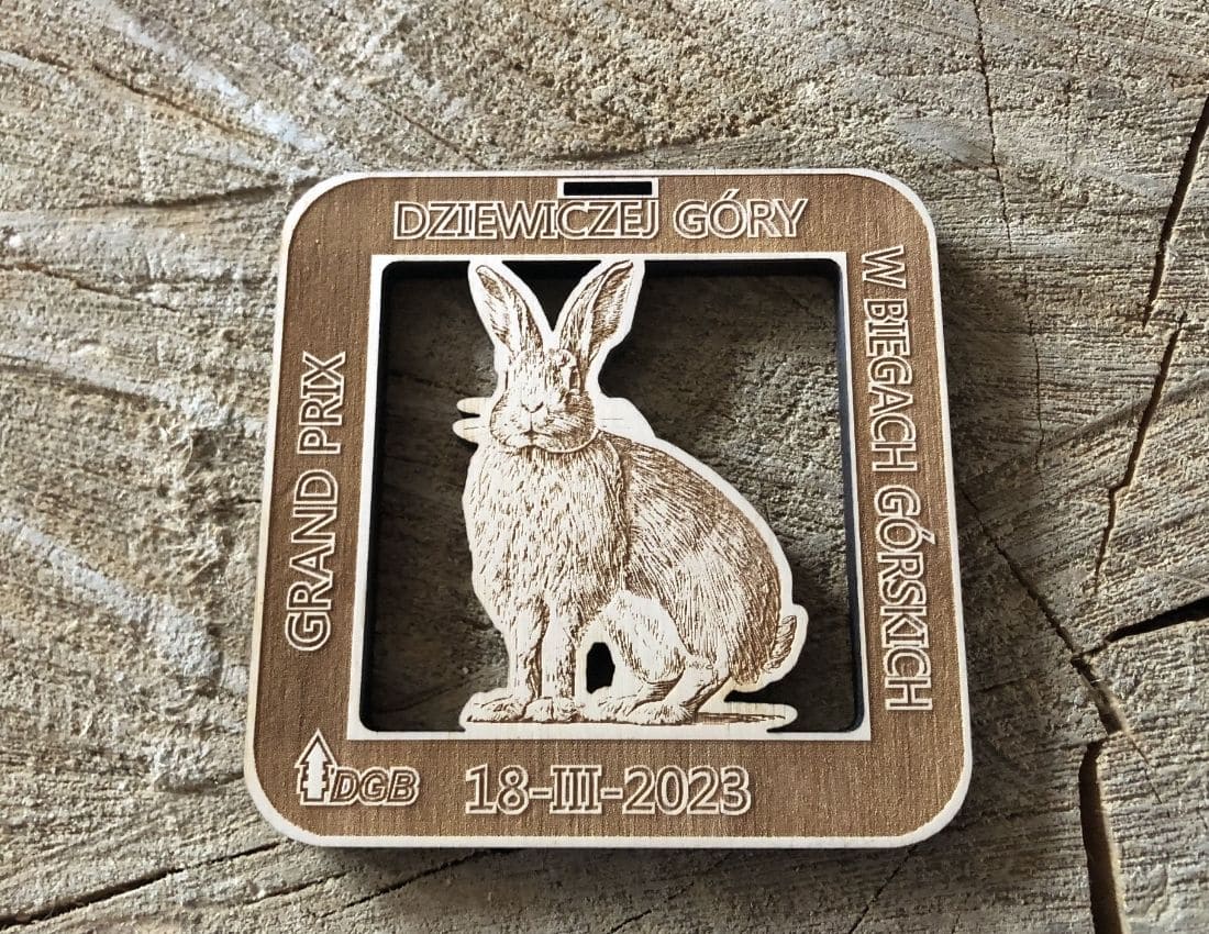 Projekt drewnianych medali 1238