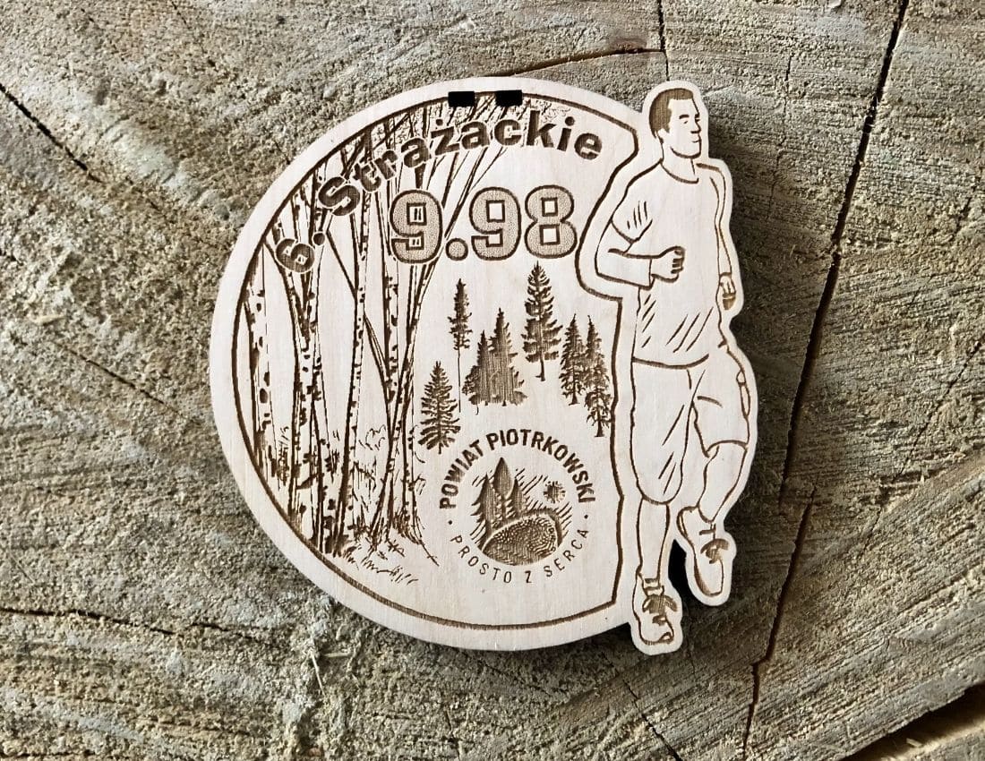 Projekt drewnianych medali 1263