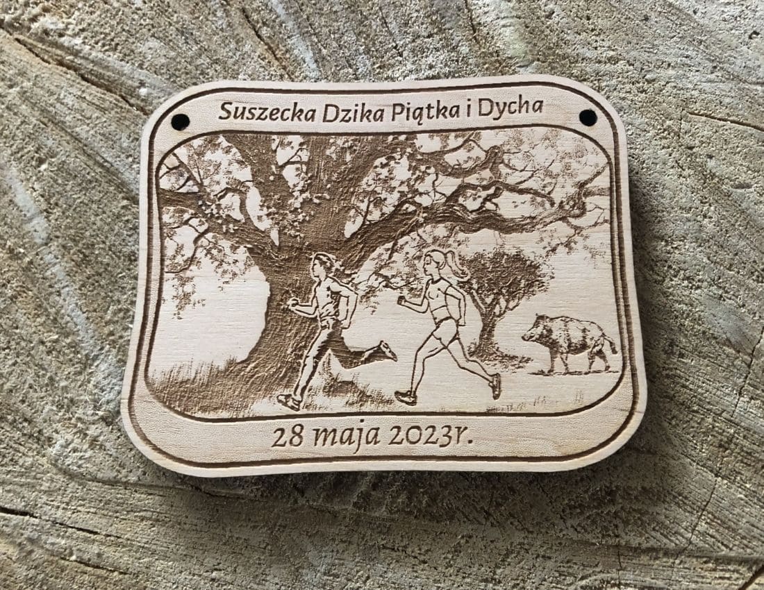 Projekt drewnianych medali 1209