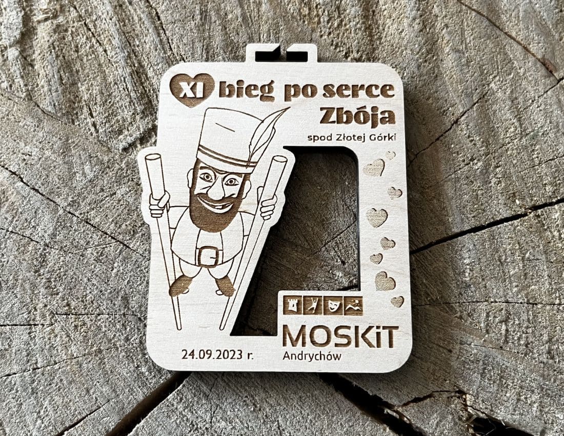 Projekt drewnianych medali 1414