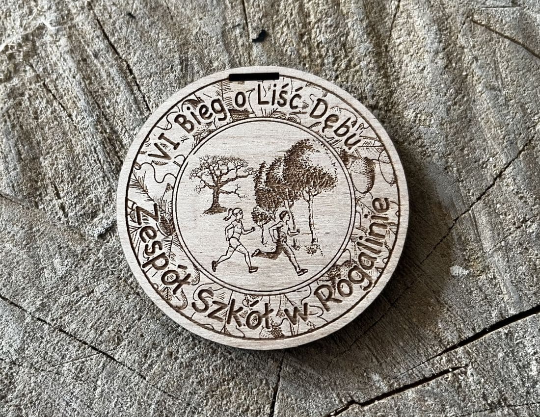 Projekt drewnianych medali 1416